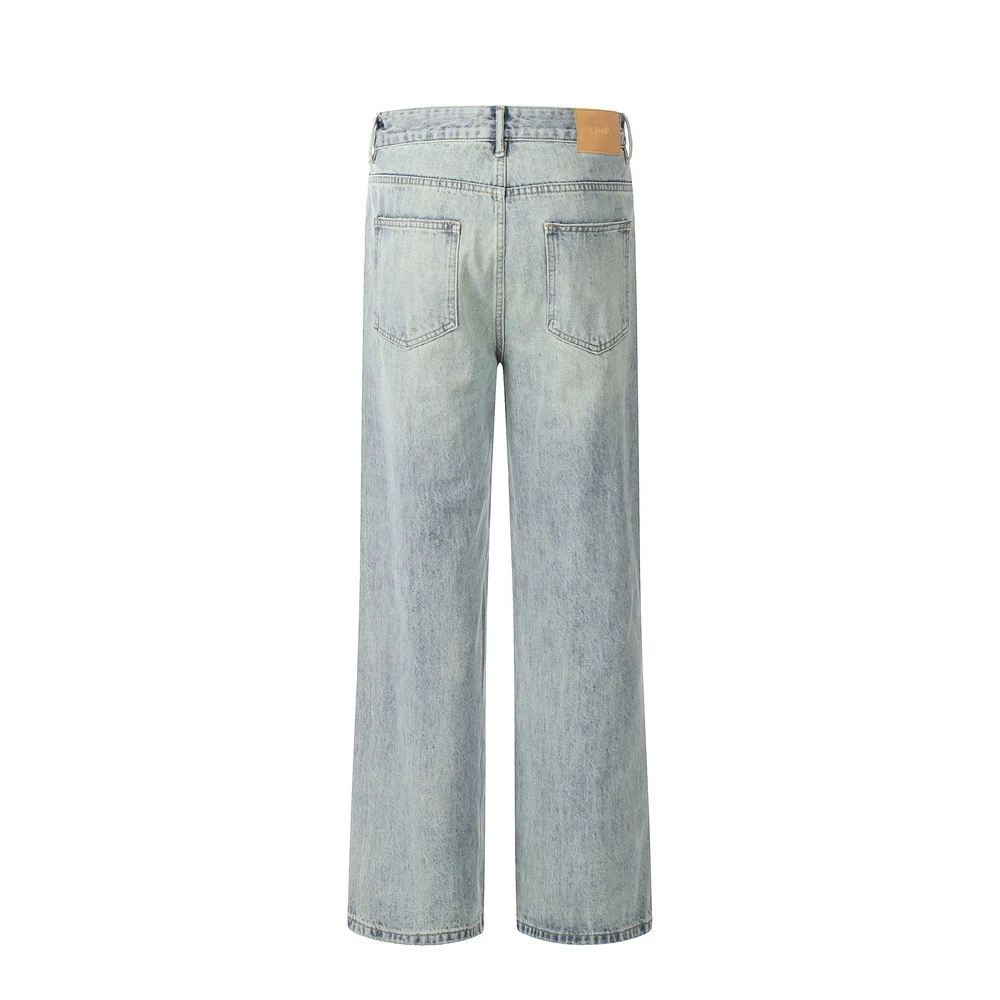 Men's American Retro Jeans, Fashion Personality, Comfortable Fit, Classic Design, Vintage Look for a Unique and Timeless — photo 9