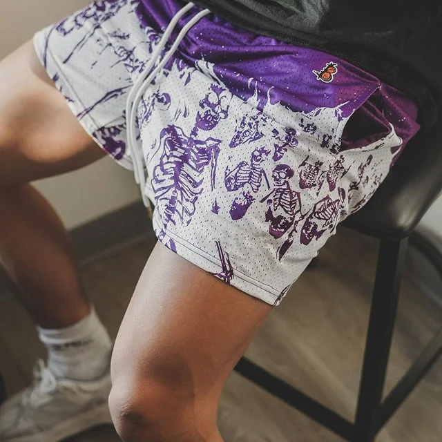 Breathable, quick-drying basketball shorts, below the knee, perfect for running and fitness training. — photo 1