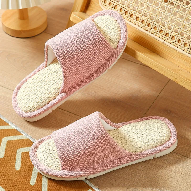 Cute Dinosaur Linen Slippers, Sweat-Absorbent, Non-Slip, Breathable, Thick-Soled, Perfect House Shoes for Comfortable We — photo 6