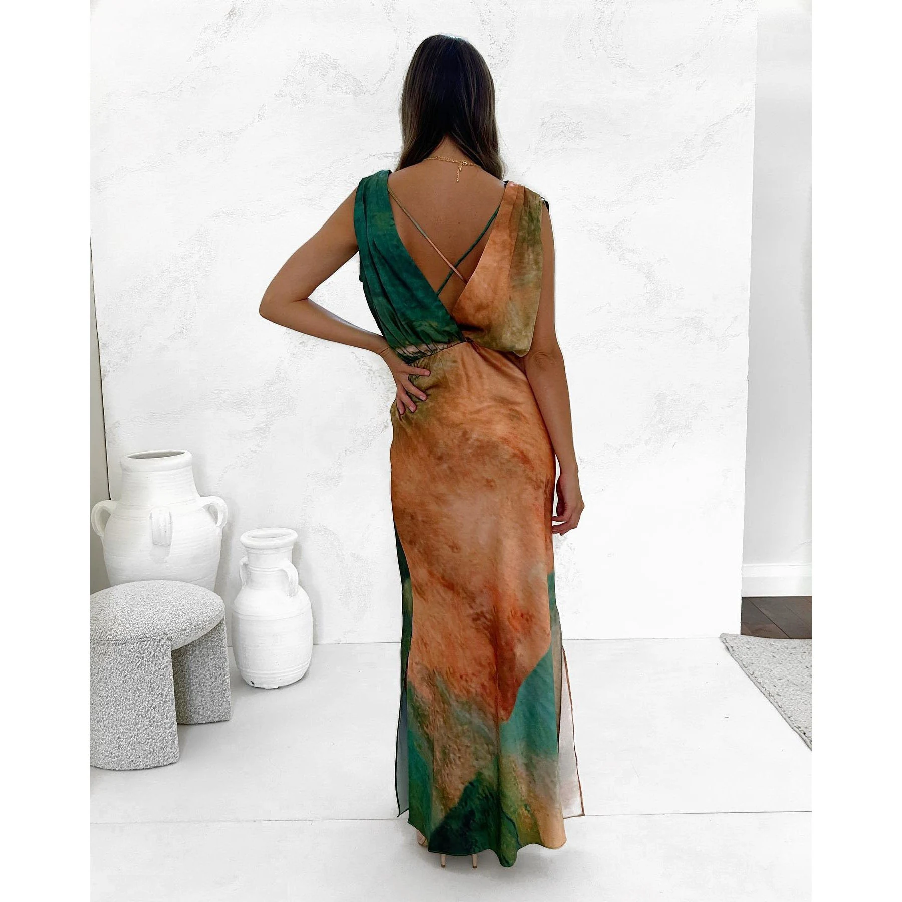 Damenmode Lässiges lockeres Kleid Bequem und stilvoll für den Alltag Leichtes atmungsaktives Design Ideal für verschiedene Anlässe Vielseitig tragbar — foto 1