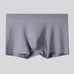 Confezione da 4 boxer da uomo in seta ghiaccio, traspiranti e morbidi per un comfort superiore. Ideali per l'uso quotidiano e sensazione di freschezza. — foto 4