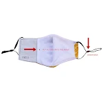Three-layer printed adjustable ear-hook cotton mask. Comfortable, reusable and breathable face protection for everyday u — photo 1