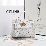 Ladies Hand Bag Women's Bag New Leather Stitching Lock Kelly Small Square Bag Diamond Bag — photo 3