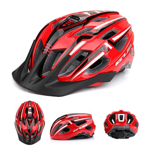 Title 2, Bicycle Night Riding Warning Helmet with integr...