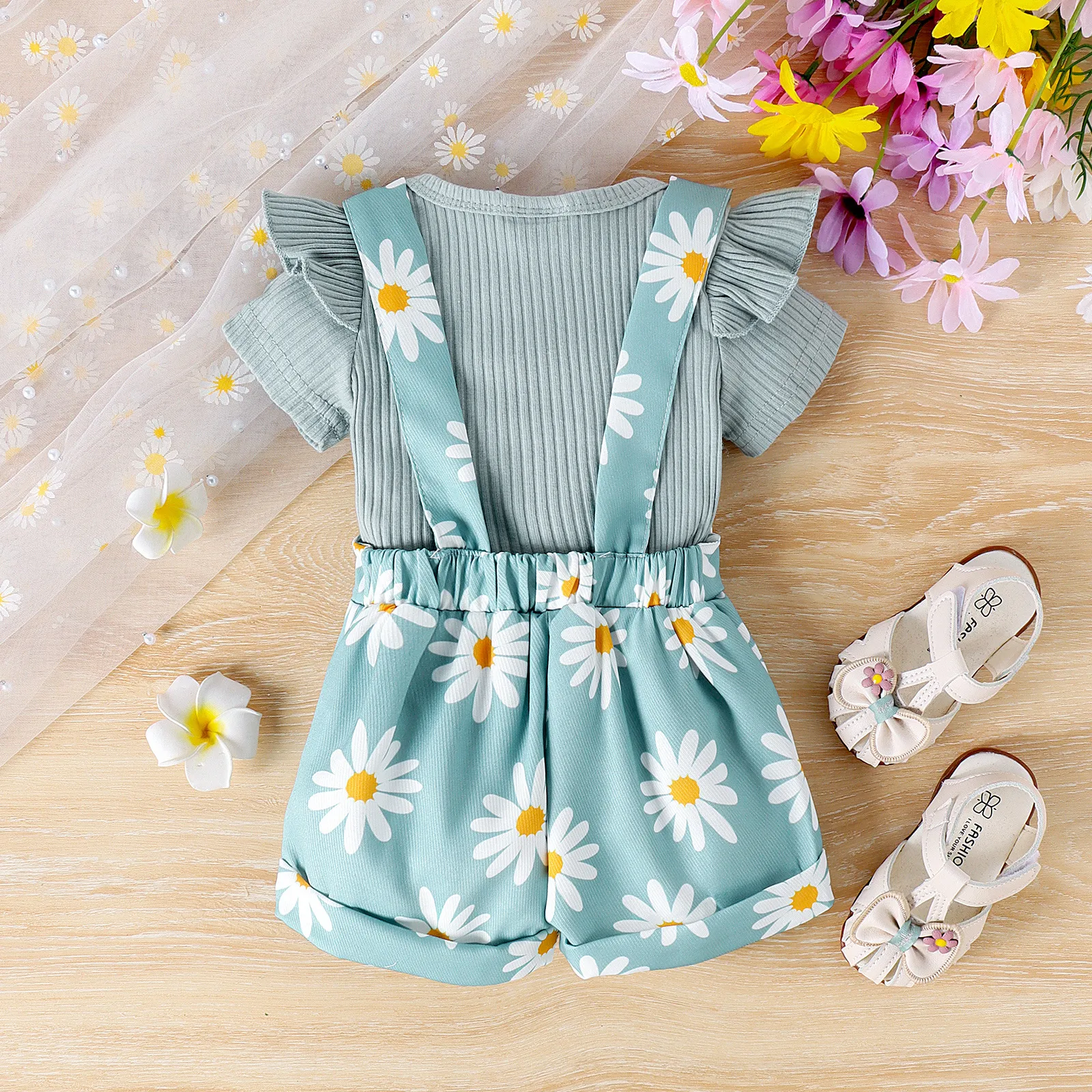 Title 13, Bottom-covering Romper Suspender Pants Baby Sui...