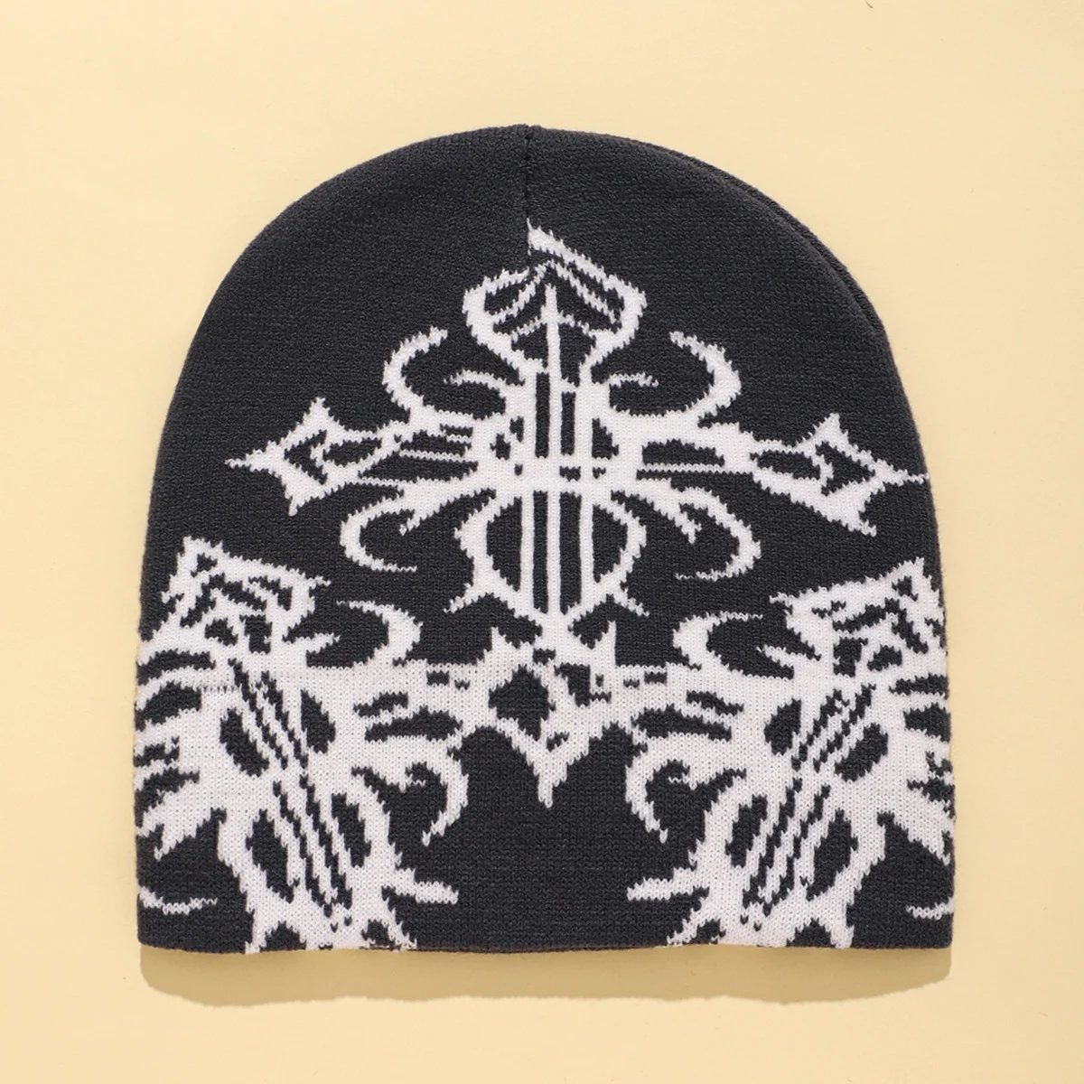 Trend Knitting Patterns Embroidery Warm Wool Hat, perfect for winter, comfortable and stylish, provides warmth and a fas — photo 3