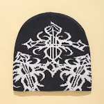 Trend Knitting Patterns Embroidery Warm Wool Hat, perfect for winter, comfortable and stylish, provides warmth and a fas — photo 3