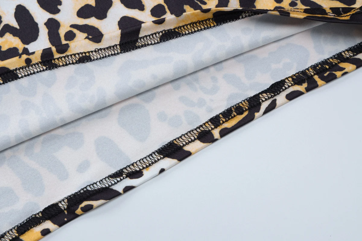 Title 15, European and American one-neck printed sexy hip...