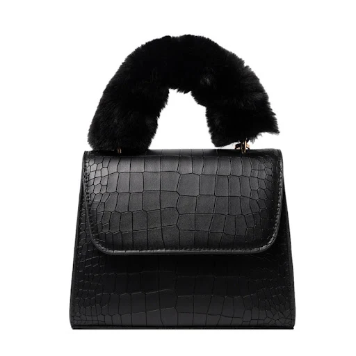 Title 3, Womens Plush Small Square Bag Portable Fashion...