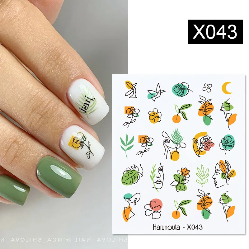 Flower Nail Sticker Transfer DIY Small Watermark Decal Easily decorate your nails with beautiful floral designs, simple — photo 10