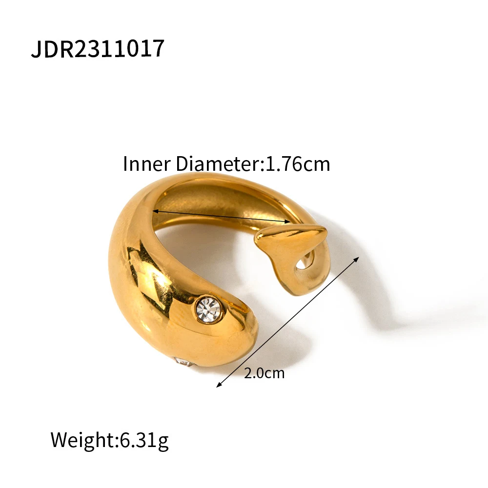 Anel de Aço Titânio Simples Estilo Cool em Ouro 18K. Design moderno e minimalista para um visual elegante e sofisticado. — foto 7