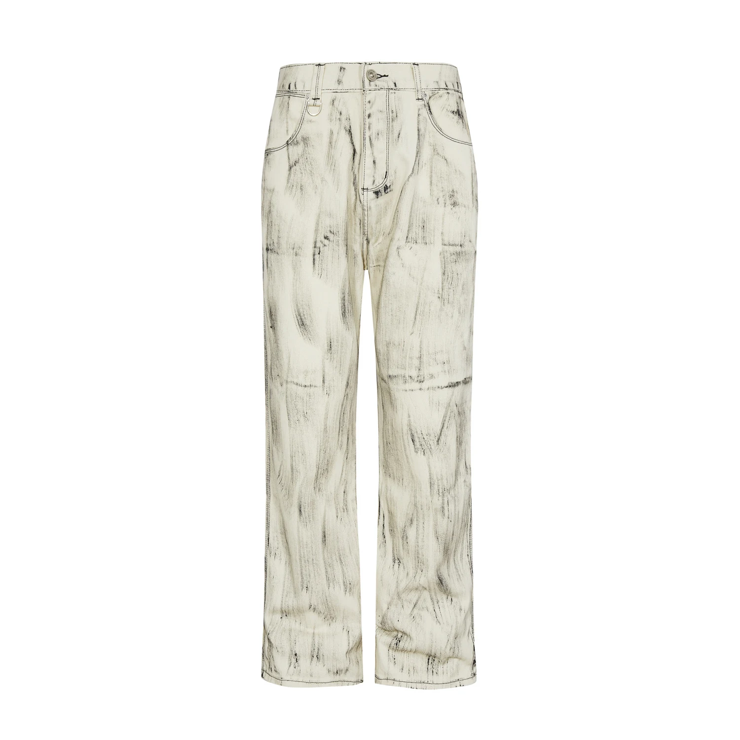 American Street Waste Soil jeans, distressed, rechte pijpen, handgeborsteld voor een authentieke look. Comfortabel en stijlvol. — foto 5