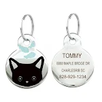 Custom Dog Cat ID Tag Personalized Cute Pet Name Tag for Cat Dog Collar Address Tags for Dog With Engraving customized A — photo 2