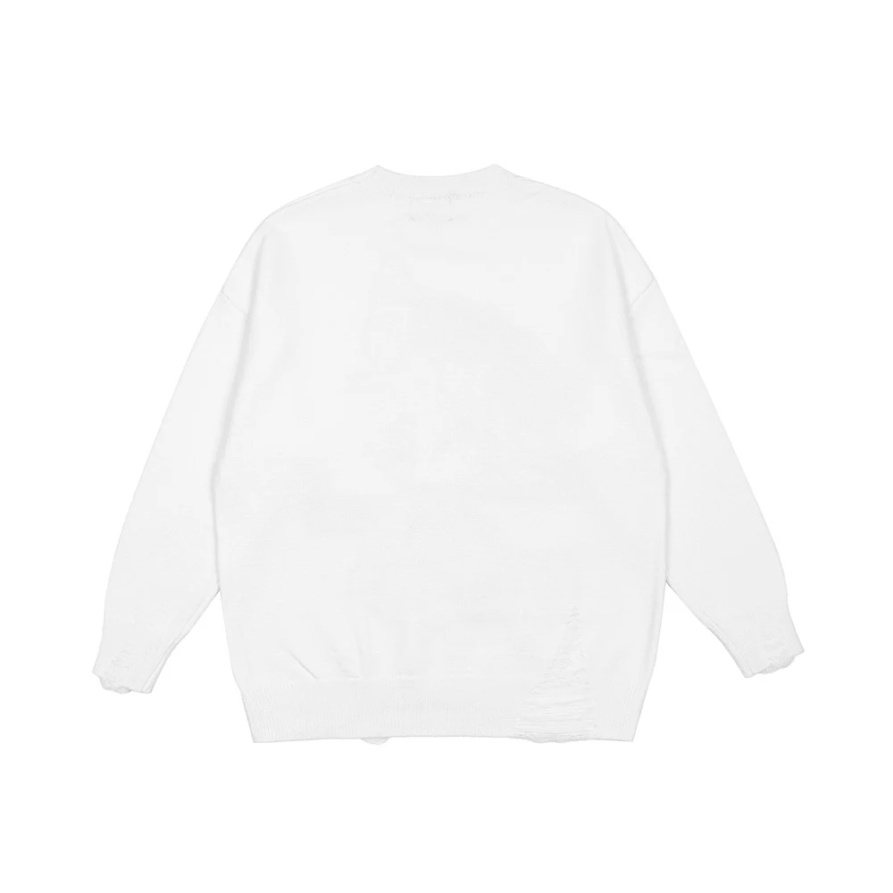 Lockerer Pullover mit Rundhalsausschnitt, Street-Trend-Pullover mit langen Ärmeln — foto 1