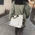 Bolsa de lona feminina de grande capacidade A bolsa ideal para mulheres modernas, perfeita para transportar tudo com estilo e praticidade no dia a dia — foto 2