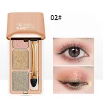 Three Color Eyeshadow Plate With Pearly Light Enhance your eyes with this long-lasting, easy-to-apply, and blendable for — photo 3