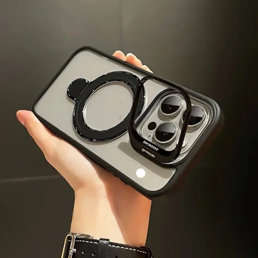 Title 4, Capa de telefone com suporte de lente transpare...