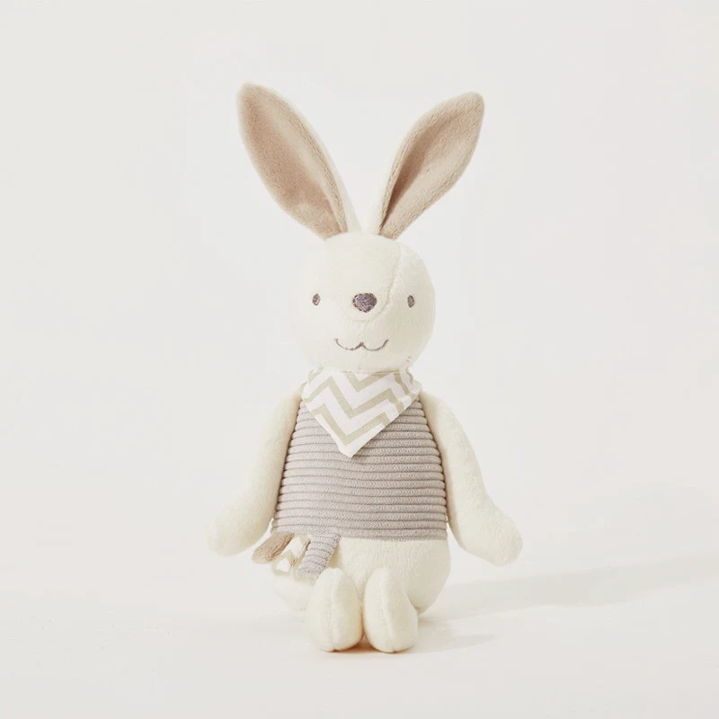 Cacaokonijn Sjaal Pop Knuffel voor Kinderen. Zacht en schattig, perfect om te knuffelen en mee te spelen, een ideaal cadeau voor de kleintjes. — foto 2