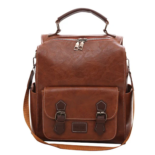 Title 3, Large-Capacity College Style Retro Backpack for...