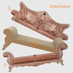 59X27X32cm Cat Sofa Scratcher Cat Scratcher Bed Cardboard Corrugated Replaceable Cat Scratching Pad — photo 5
