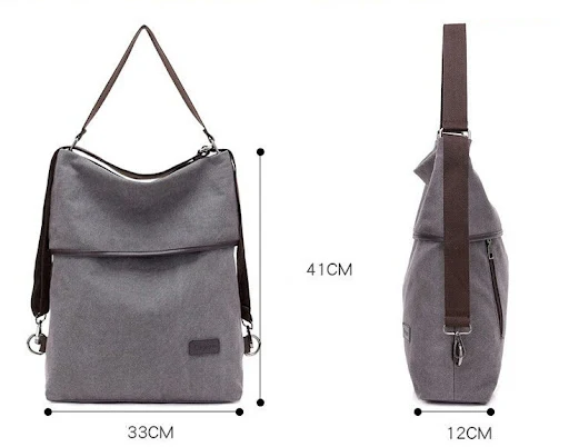 Title 1, Mode eenvoudige casual canvas rugzak, perfect v...