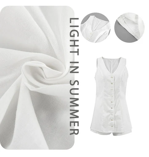 Title 9, Cotton V-neck Vest Jacket Suit Casual Cardigan ...
