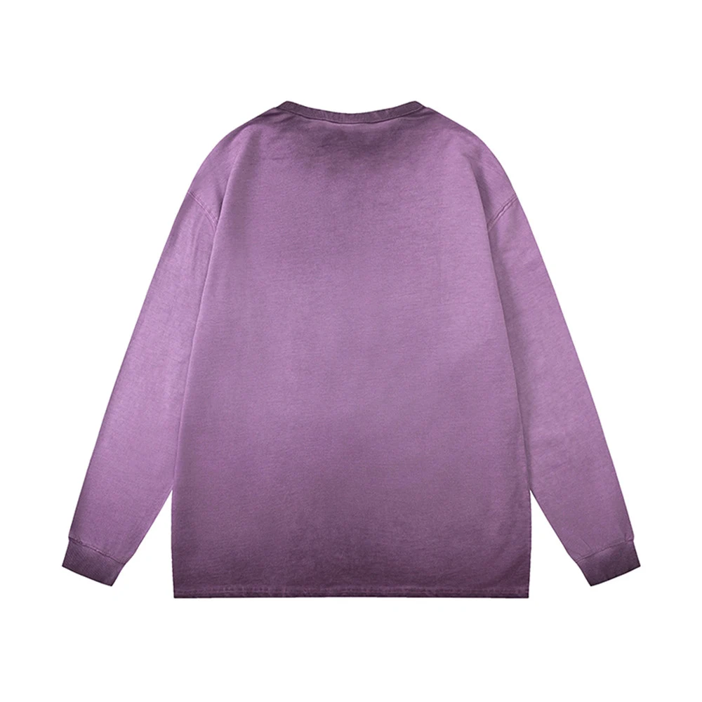 Title 8, Mens Hollow Round Neck Long Sleeve T-shirt Com...