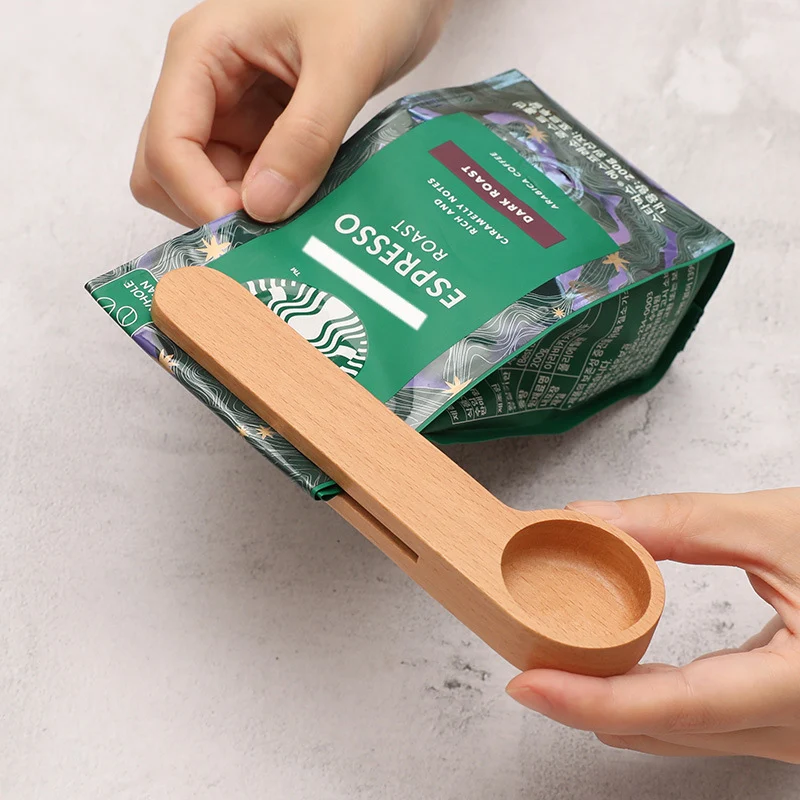 Title 6, Sapele Coffee Bean Measuring Spoon for Baking, ...
