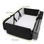 Bolsa de berço dobrável Leve seu berço com facilidade. Compacta, prática e perfeita para viagens e passeios com seu bebê. — foto 2