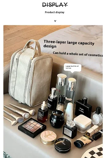 Title 3, Make-up tas grote capaciteit reizen dubbele rit...