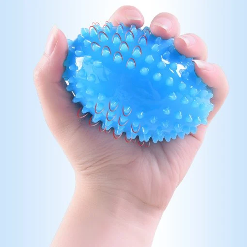 Bola de Massagem Manual TPR com Pontas e Corda Anti-Queda. Alívio da tensão e relaxamento muscular fácil e prático. Perfeita para uso diário. — foto 2