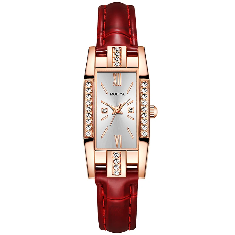 Temperamento PU Belt Diamond British Ladies Watch — foto 4