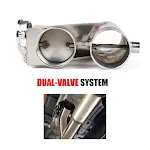 Stainless Steel Electronic Control Double Valve Exhaust Pipe for Car Modification. Enhance Sound and Performance. Remote — photo 3