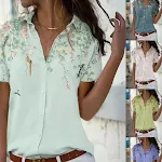 Elegant Lady Print Long Sleeve Single Breasted Shirt. Experience timeless style and effortless sophistication with this — photo 6