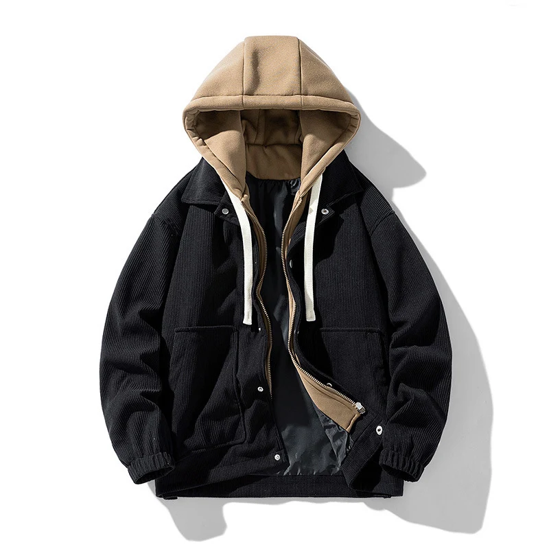 Jaqueta com capuz e uniforme de beisebol de outono, perfeita para homens. Confortável, quente e ideal para treinos e uso diário em climas mais frios. — foto 13