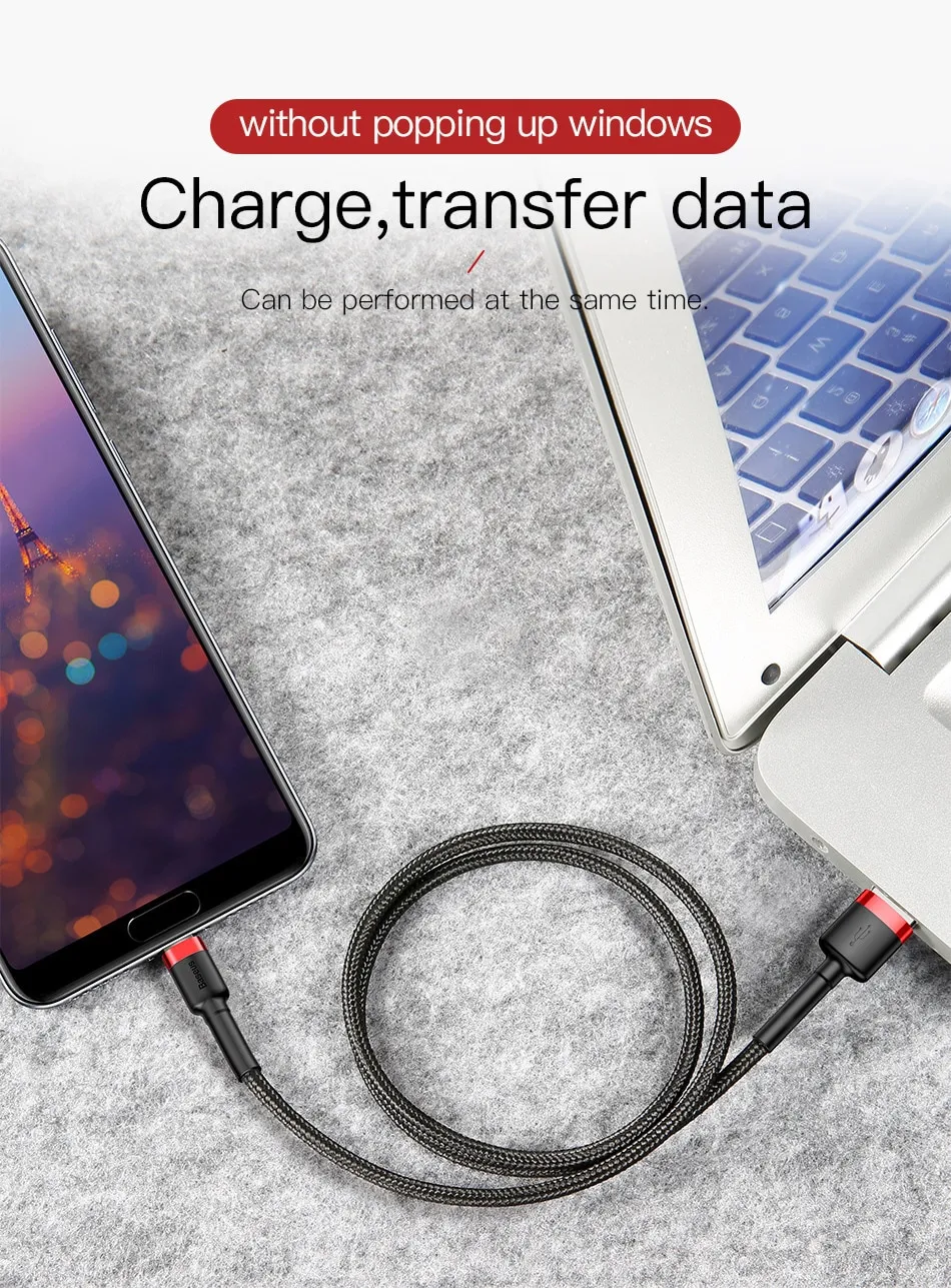 Title 12, Cavo Micro USB Android 2 in 1 Intrecciato per C...