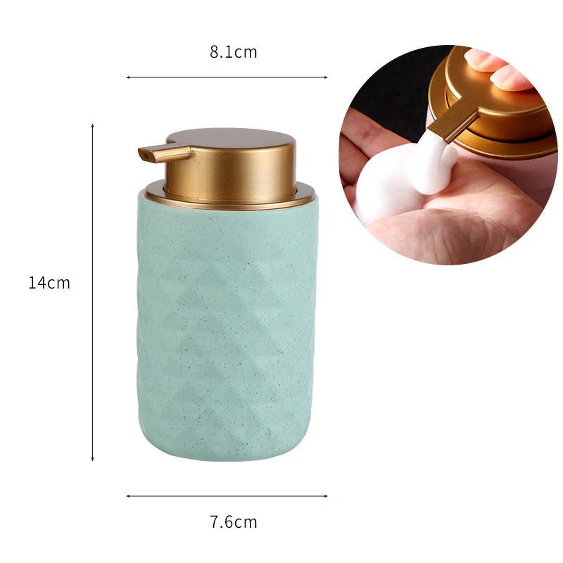 Simple Ceramic Hand Sanitizer Bottling, elegant and refillable, perfect for home or travel, providing easy access to cle — photo 1