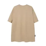 Camiseta masculina de manga curta com estampa abstrata de palmeiras. Confortável e estilosa, ideal para o verão, leve e moderna. — foto 9