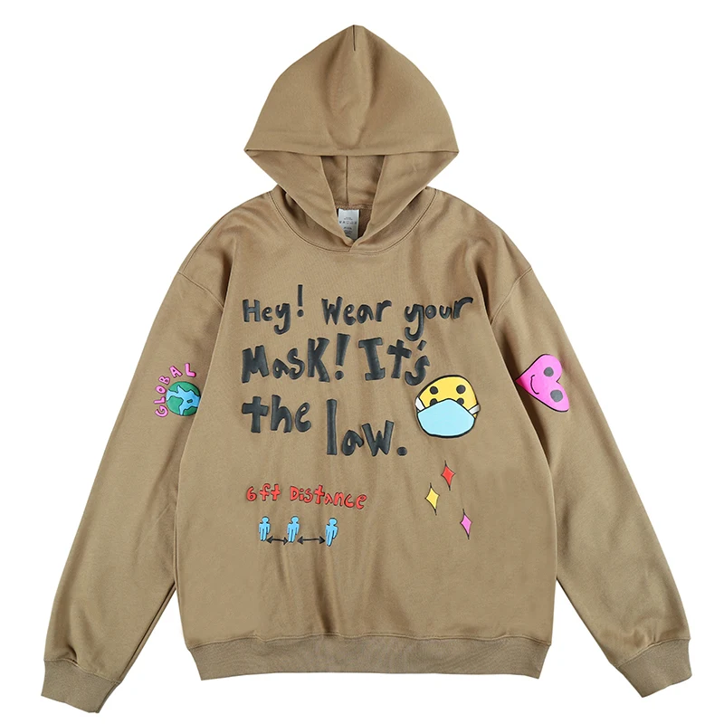 Suéter Tide Cartoon Love Smiley Face estilo hip-hop, folgado e preguiçoso, perfeito para um visual descontraído e estiloso. — foto 3