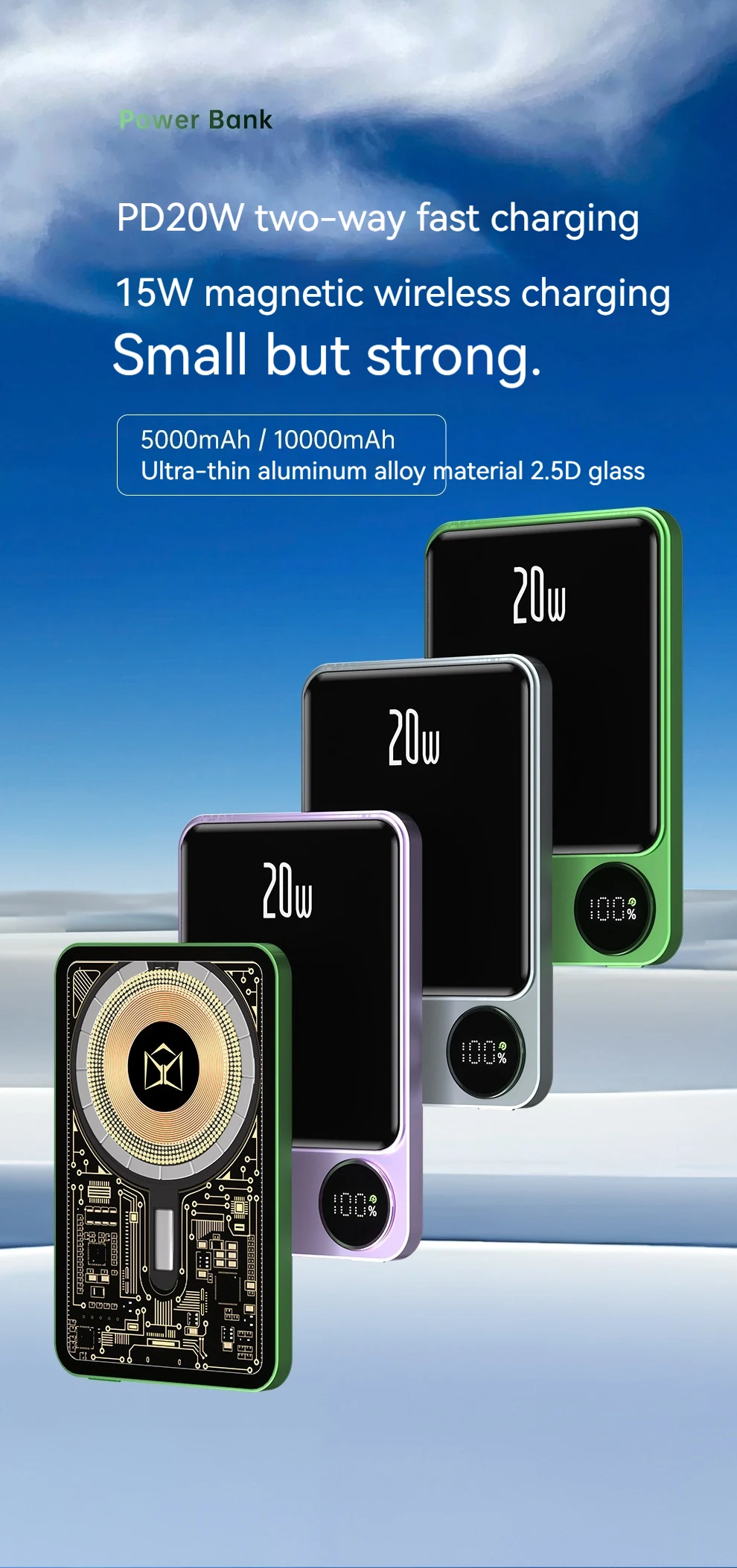 Title 1, Portable Wireless Magnetic Ultra-thin Mobile Po...