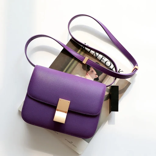 Title 10, Bolsa Mensageiro de Ombro em Couro de Vaca, Por...