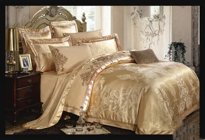 Jogo de Cama Luxuoso Europeu Jacquard Seda Gelo, Linho e Algodão Premium, Conforto e Elegância para Noites de Sono Refrescantes — foto 3