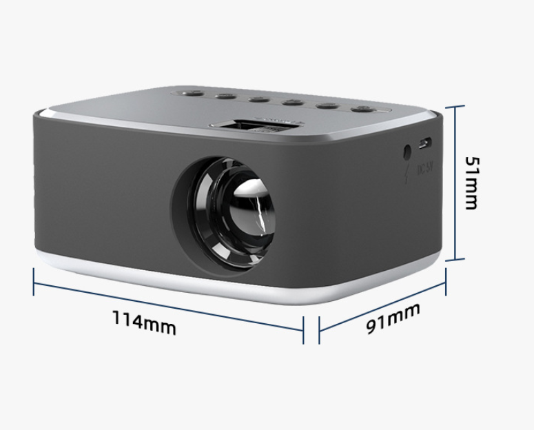 Title 4, Black Mini Projector LED Home Theater Enjoy mov...