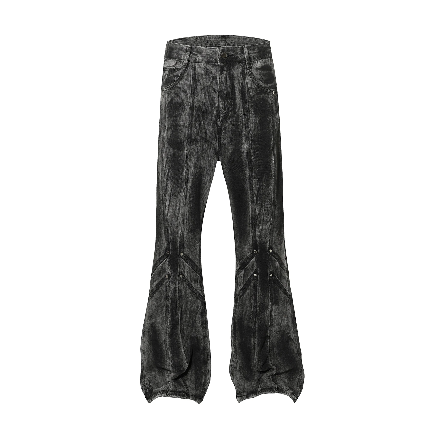 Title 7, Herfst Gepersonaliseerde Split Wash Denim Broek...
