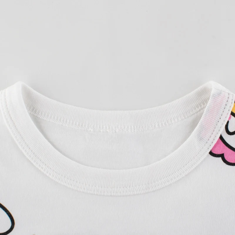 Title 2, Camiseta de manga curta para meninas Roupa infa...