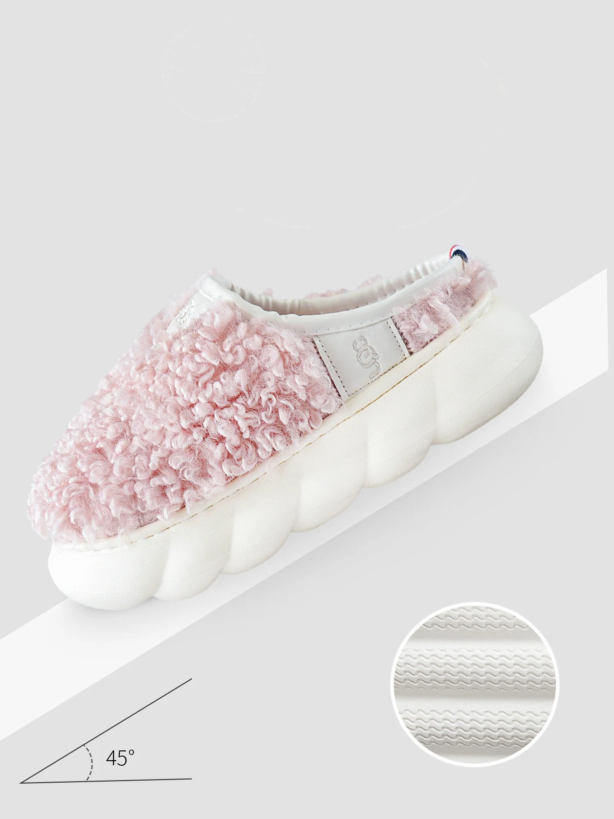 Title 7, Warm Lovers Thick Soled Plush Slippers for ulti...