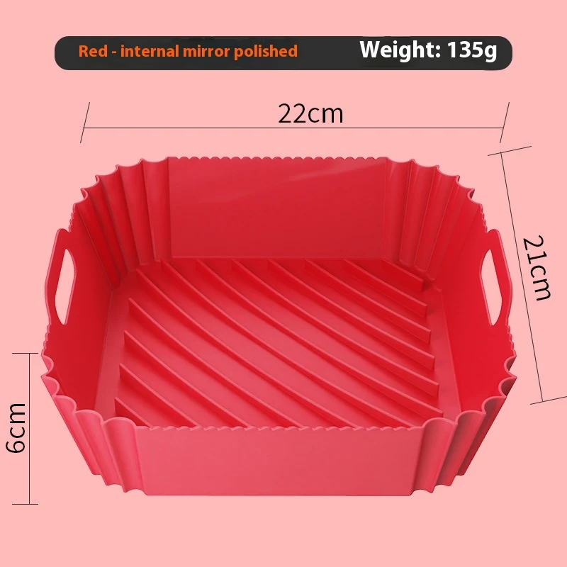 Food Grade Air Fryer Silicone Baking Tray Non-stick, Reusable and Heat Resistant for Healthy Cooking. Easy cleanup and p — photo 5
