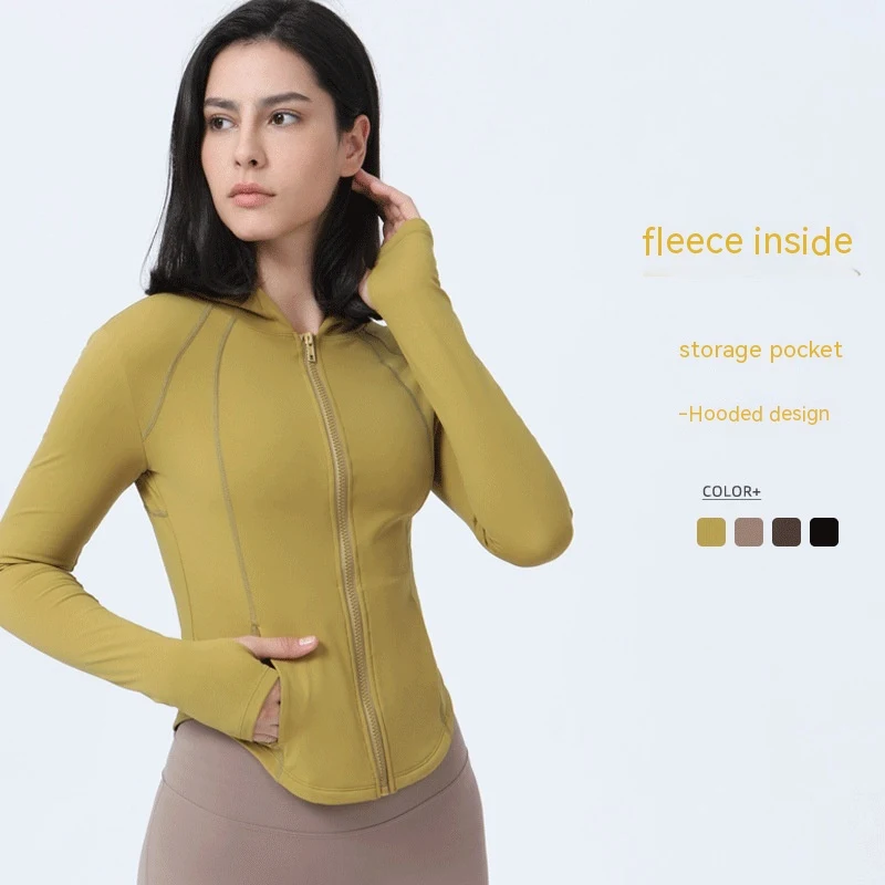 Title 6, Damen Zipper Workout Slim Fit Abnehmender Langa...