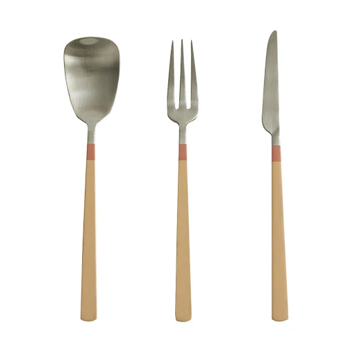 Title 9, Stainless Steel Western Steak Knife Fork Desser...