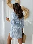 Women's Long Sleeve Printed Dress Casual Polo Collar, a comfortable and stylish choice for everyday wear, offering a ver — photo 2